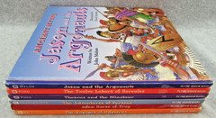 Ancient Myths LOT 6 HC Books ~ Troy Perseus Odysseus Theseus Hercules Homeschool