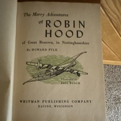 The Merry Adventures of Robin Hood HC Howard Pyle Whitman Classics Illus.