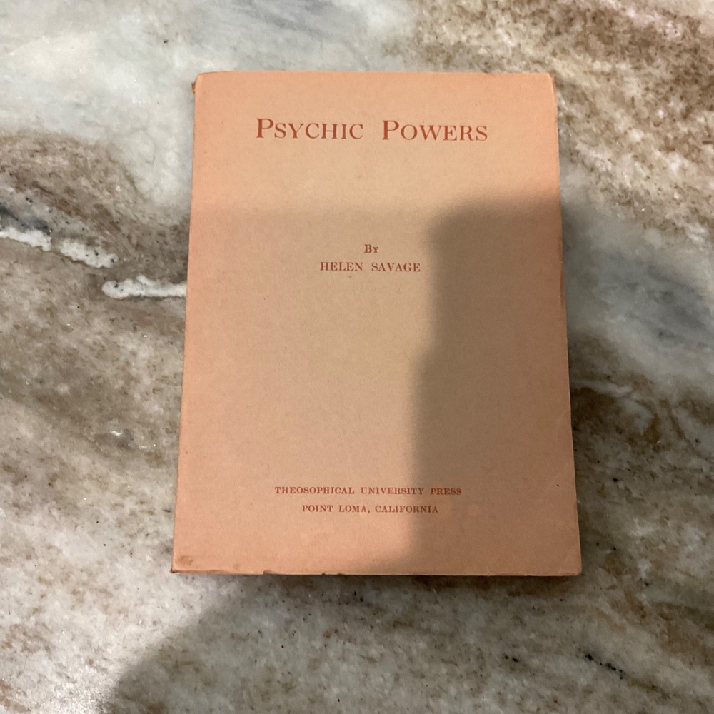 PSYCHIC POWERS by Helen Savage 1940 1st Ed Softcover