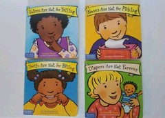 Best Behavior Series 4 Book Lot Diapers Noses Voices/Yelling Teeth/Biting