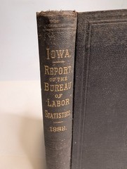 1889 Iowa Bureau of Labor Statistics Third Biennial Report Coal Mining Wage Book
