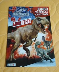Jurassic World Dinosaurs Coloring/Activity Book with Tear/Share Pages 🆕🆓ship!