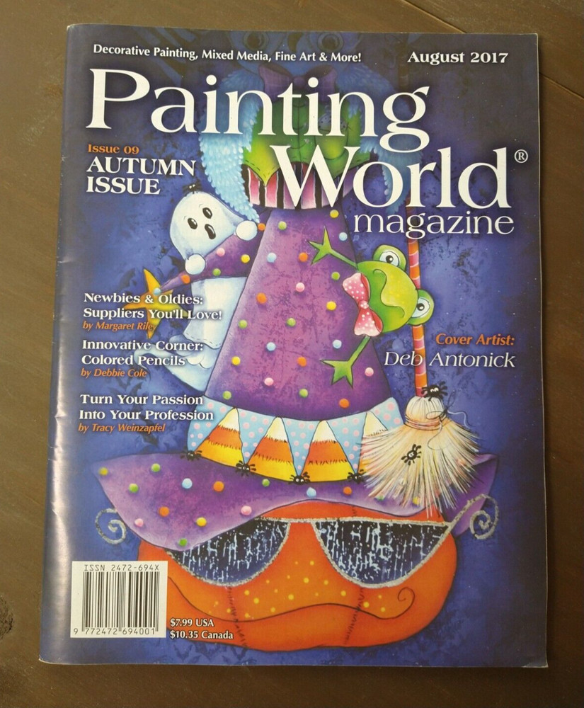 PAINTING WORLD MAGAZINE 2017 August ISSUE #09 Artists Designs Patterns NICE