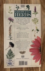 Vintage Gardening Book: Growing Herbs w/ Pull-Out Herb Chart 1995 By Deni Bown