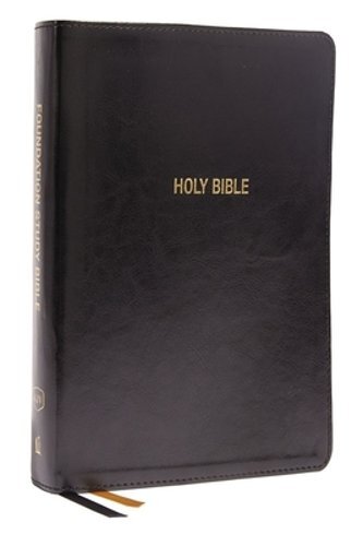 Kjv, Foundation Study Bible, Large Print, Leathersoft, Black, Red Letter,: New