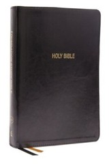 Kjv, Foundation Study Bible, Large Print, Leathersoft, Black, Red Letter,: New