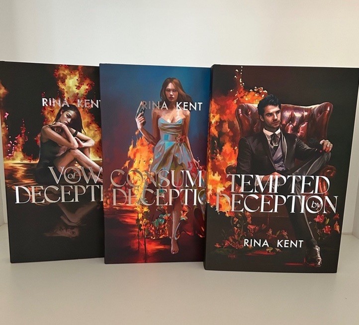 Deception Trilogy Rina Kent Mystic Book Box Special Edition Signed Set New