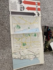 Vtg Andalusia Book W Map article 1964 English Southern Spain Acquaroni Arielli