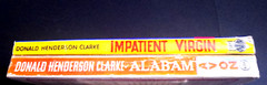 Donald Henderson Clarke lot ALABAM (1947) IMPATIENT VIRGIN (1951) two paperbacks