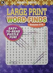 5 New Large Print Word-Finds Puzzle Books Kappa Games Vol #383-516~ Search,Hunt