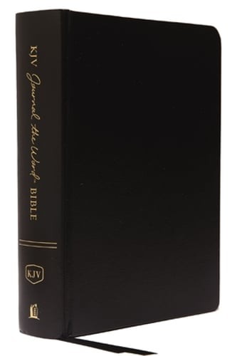 KJV, Journal the Word Bible, Hardcover, Black, Red Letter Edition, Comfort Print