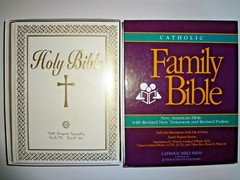 „Catholic Family Bible” NEW Ivory And Gold 11″ x 9″ Great Gift