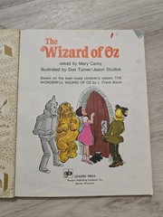 Little Golden Book #119 THE WIZARD OF OZ L. Frank Baum 1978 retold by Mary Carey