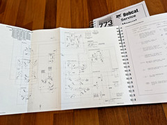 BOBCAT 773 High Flow Turbo G Series Service Manual BINDING COVERING FOLDOUTS