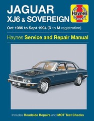 Jaguar XJ6 & Sovereign (Oct 86 – Sept 94) Haynes Repair Manual by Haynes Publish