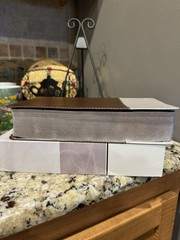 NWT in box Zondervan NIV Couples’ Devotional Bible Brown/Silver Leathersoft 2012