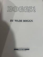 Boggs! By Wade Boggs MLB Baseball 1986 Paperback Book Vintage 95 Pages