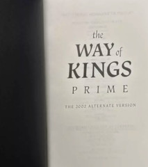 RARE $305 Way of Kings Prime Brandon Sanderson 2020 Hard 1st Edition Fantasy SF