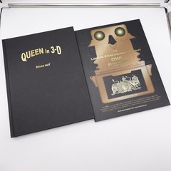 Queen in 3-D by Brian May Stereoscopic Viewer Owl & Hardcover Book Slipcased Set