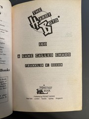 1990s-2000s The Hardy Boys Book Lot #61 & 160, Grave Danger, A Game Called Chaos