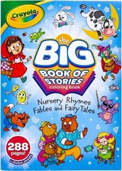 Crayola 288 Pages the Big Book of Stories Coloring Book Fables & Fairy Tales NEW