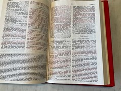 Bible NASB Open Bible 1985 Expanded Edition Red Letter Burgundy Hardcover