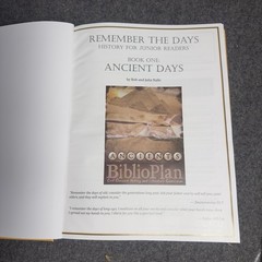 Remember the Days Book One: Ancient Days Hardcover History Ages 9-12 2020