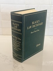 Vintage Black’s Law Dictionary With Pronunciations 4th Ed HC 1968 USA