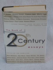 THE BOOK OF 20th CENTURY ESSAYS Ian Hamilton Fromm International 1999 HC/DJ