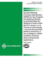 AWS B2.1-1-021:2018 STANDARD WELDING PROCEDURE SPECIFICATION (SWPS) FOR GAS TUNG