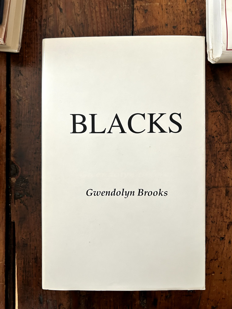 SIGNED/INSCRIBED! Blacks by Gwendolyn Brooks (1991, Hardcover, Dust Jacket)
