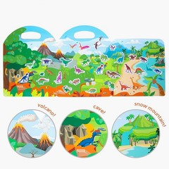 Interactive 6 Pack Reusable Sticker Books – Creative Travel Toys for Young Kids