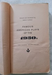 Famous American Plays Of The 1930s – Selected & Introduced By Harold Clurman