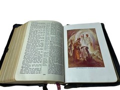 Holy Bible KJV Leather National Bible Press Bold Face Type Reference Edition