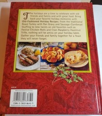 Old-Fashioned Holiday Recipes Hardback Book 383 Pages