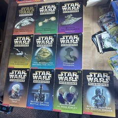 Star Wars Missions 1-4 & 6-11 Paperback Book Set Scholastic Young Readers Sci-Fi