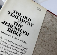 The Old Testament of the Jerusalem Bible 1966 Hardcover Book Doubleday Jones