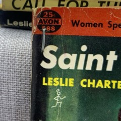 The Saint 6 book lot by Leslie Charteris Vintage 1930s 40s Paperbacks Avon