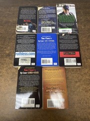 Tom Clancy Military Thriller Book Lot 8 PB HC Jack Ryan ACTION Spy Fiction