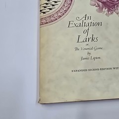 An Exaltation of Larks by James Lipton HC 1977 Expanded 2nd Edition Viking Press
