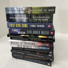 Mystery Books Lot of 12 Trade Paperback (See Photos for Titles)