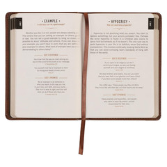 One Minute with God for Men 365 Devotions, Brown Faux Leather Flexcover