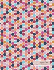 Hexagon Paper Notebook: 1/4 inch (0.25 in) Hex Graph Paper, 8.5″ x 11″, 50 sh…