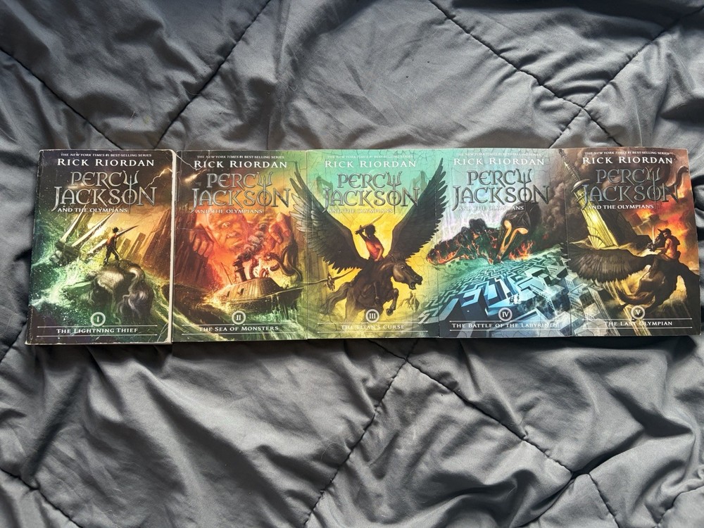 Rick Riordan Percy Jackson and the Olympians 5-Book Paperback Set Fantasy YA