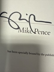 Mike Pence Signed Book: So Help Me God. First Edition HC. US Vice President