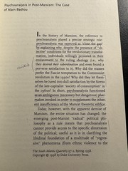 Psycho-Marxism Marxism Psychoanalysis SAQ 1998 Zizek Badiou Duke PB