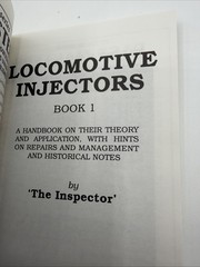 Locomotive Injectors The Inspector Paperback 76 Pages 1994 J W Harding PB