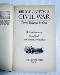 Civil War Bruce Catton 1984 Three Volumes in One Illustrated History Book