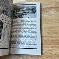 Germany Travellers’ Guide 1930s Vintage Travel Map Darmstädter Bank