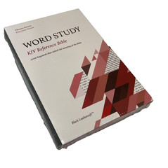 KJV Word Study Reference Bible 2023 Black Leather-Soft SEALED